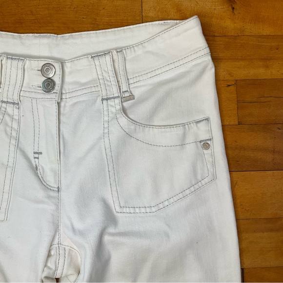 LAURÈL White Straight Leg Jeans - Size 6 (European 36) - Picture 3 of 13